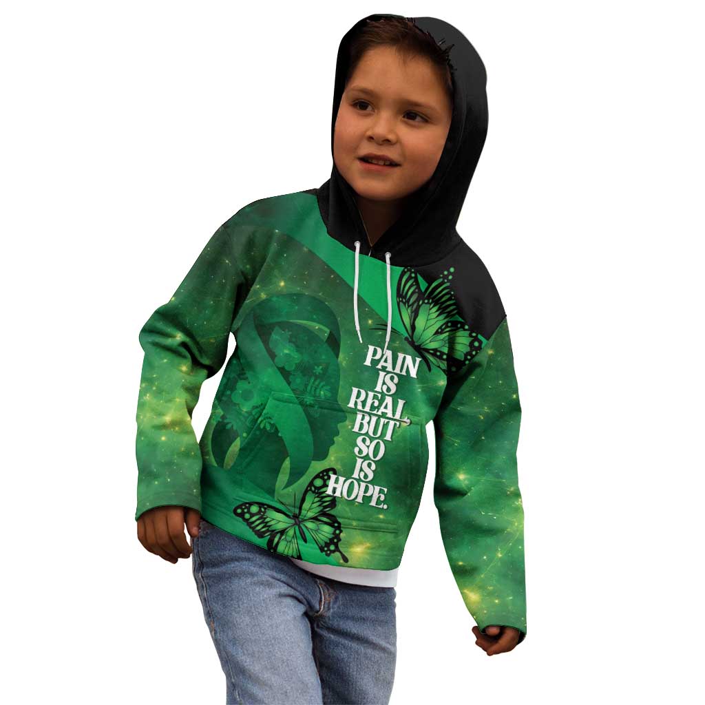 Personalised World Mental Health Awareness Month Kid Hoodie Warriors Brave Strong Galaxy Vibes LT14 - Polynesian Pride