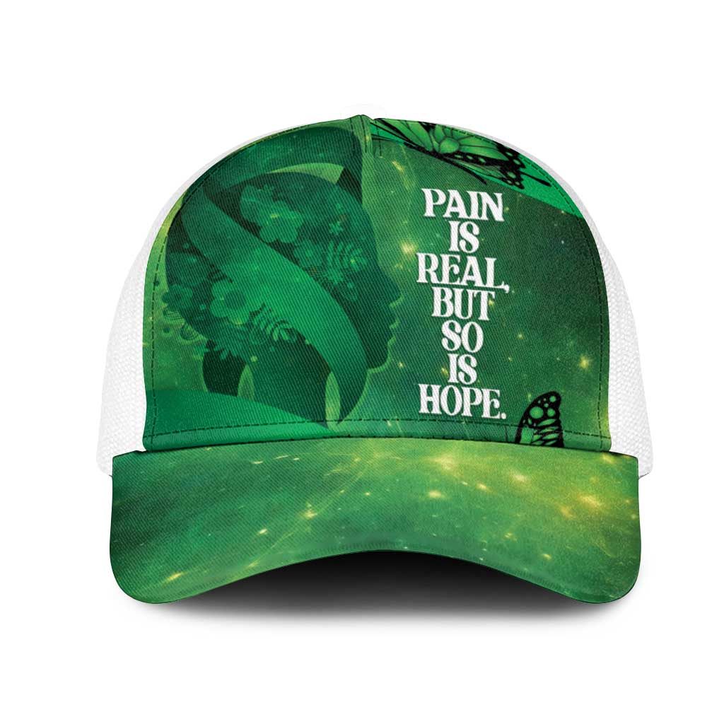 World Mental Health Awareness Month Mesh Trucker Cap Warriors Brave Strong Galaxy Vibes - Polynesian Pride