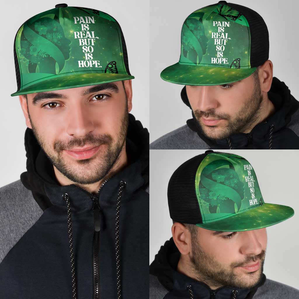 World Mental Health Awareness Month Mesh Trucker Cap Warriors Brave Strong Galaxy Vibes - Polynesian Pride