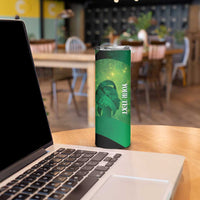 Personalised World Mental Health Awareness Month Skinny Tumbler Warriors Brave Strong Galaxy Vibes LT14 - Polynesian Pride