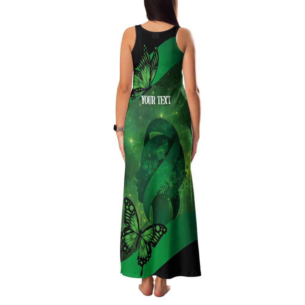 Personalised World Mental Health Awareness Month Tank Maxi Dress Warriors Brave Strong Galaxy Vibes LT14 - Polynesian Pride