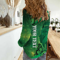 Personalised World Mental Health Awareness Month Women Casual Shirt Warriors Brave Strong Galaxy Vibes LT14 - Polynesian Pride