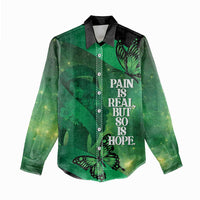 Personalised World Mental Health Awareness Month Women Casual Shirt Warriors Brave Strong Galaxy Vibes LT14 - Polynesian Pride