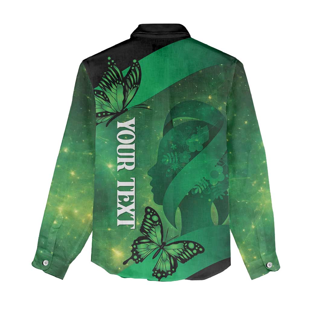 Personalised World Mental Health Awareness Month Women Casual Shirt Warriors Brave Strong Galaxy Vibes LT14 - Polynesian Pride