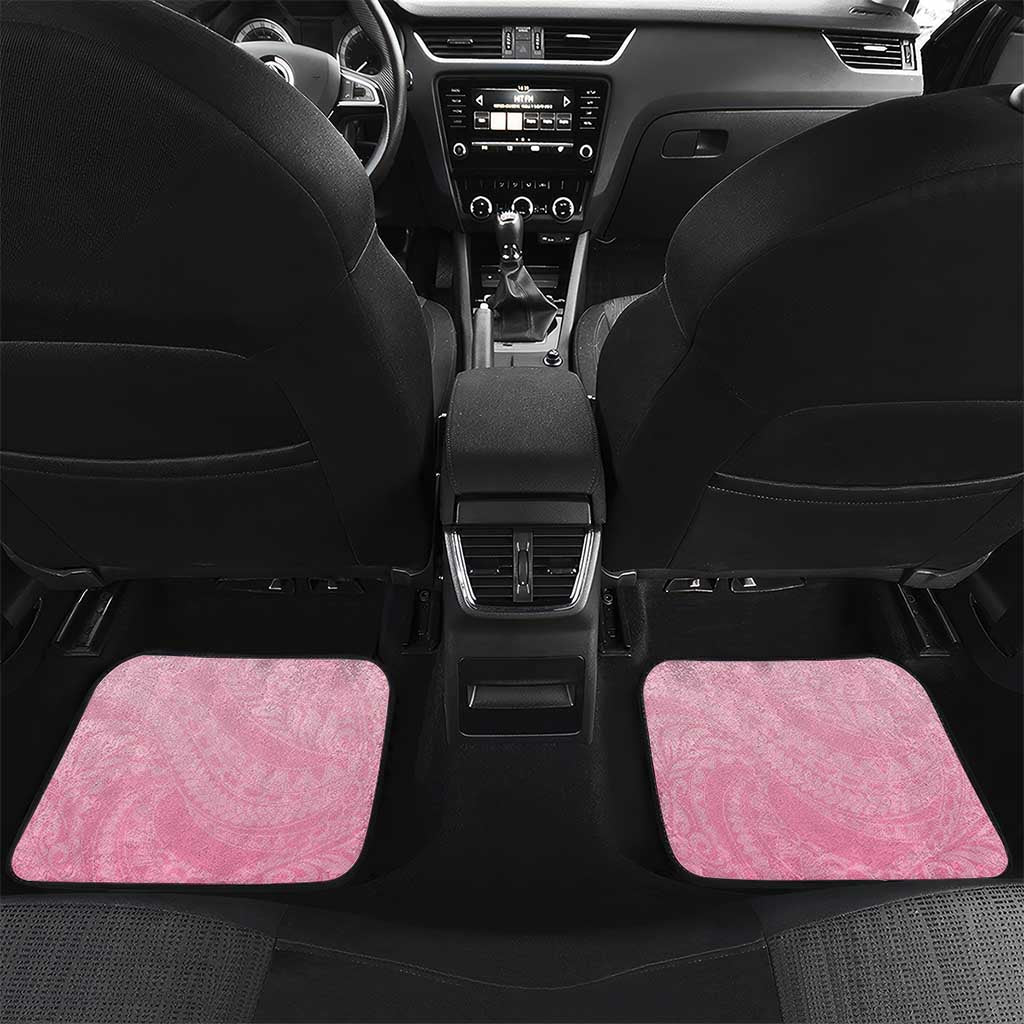 Polynesia Breast Cancer Awareness Month Car Mats Pink Ribbon Mix Butterflies