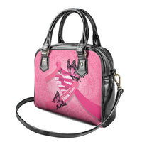Polynesia Breast Cancer Awareness Month Shoulder Handbag Pink Ribbon Mix Butterflies