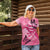 Polynesia Breast Cancer Awareness Month Women Polo Shirt Pink Ribbon Mix Butterflies