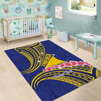 Personalised Tokelau Tokehega Day Area Rug Tokelauan Tatau Flag Color LT14 - Polynesian Pride