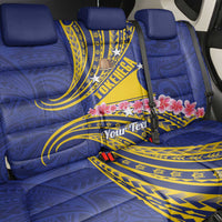 Personalised Tokelau Tokehega Day Back Car Seat Cover Tokelauan Tatau Flag Color LT14 - Polynesian Pride
