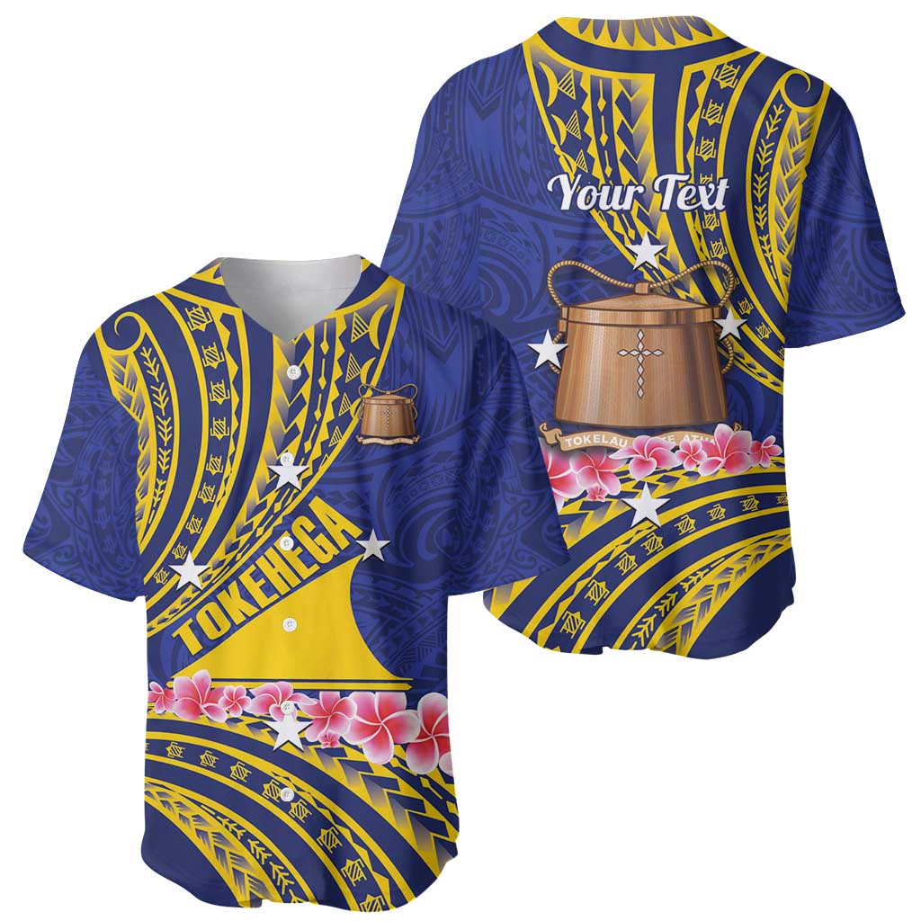 Personalised Tokelau Tokehega Day Baseball Jersey Tokelauan Tatau Flag Color LT14 - Polynesian Pride