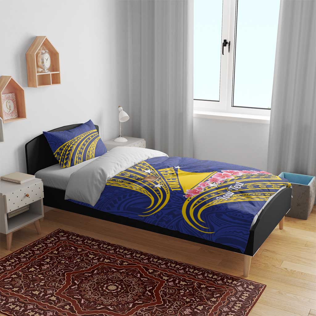 Personalised Tokelau Tokehega Day Bedding Set Tokelauan Tatau Flag Color - Polynesian Pride