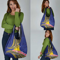 Personalised Tokelau Tokehega Day Grocery Bag Tokelauan Tatau Flag Color LT14 - Polynesian Pride
