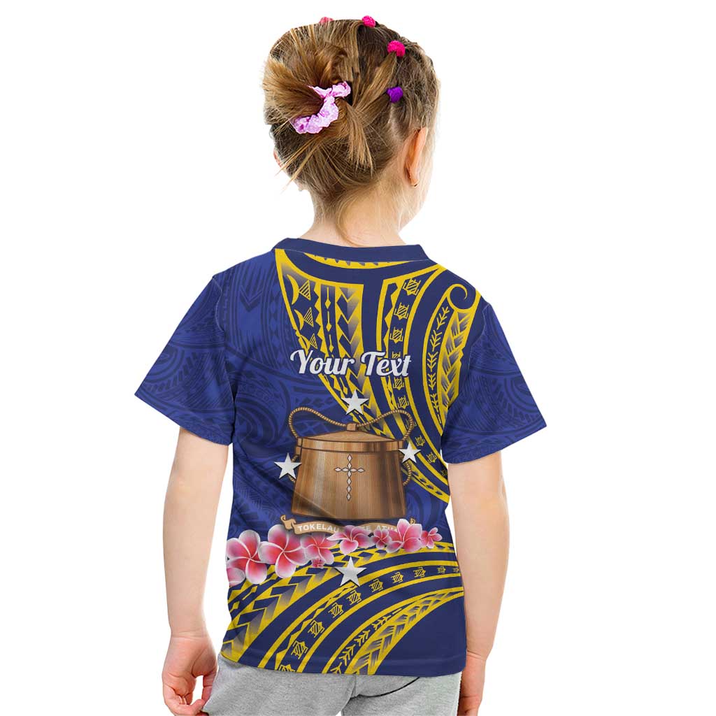 Personalised Tokelau Tokehega Day Kid T Shirt Tokelauan Tatau Flag Color LT14 - Polynesian Pride