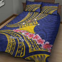 Personalised Tokelau Tokehega Day Quilt Bed Set Tokelauan Tatau Flag Color LT14 - Polynesian Pride
