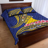 Personalised Tokelau Tokehega Day Quilt Bed Set Tokelauan Tatau Flag Color LT14 - Polynesian Pride