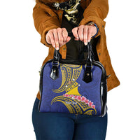 Personalised Tokelau Tokehega Day Shoulder Handbag Tokelauan Tatau Flag Color LT14 One Size Blue - Polynesian Pride