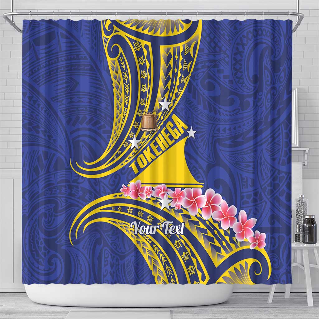 Personalised Tokelau Tokehega Day Shower Curtain Tokelauan Tatau Flag Color LT14 - Polynesian Pride