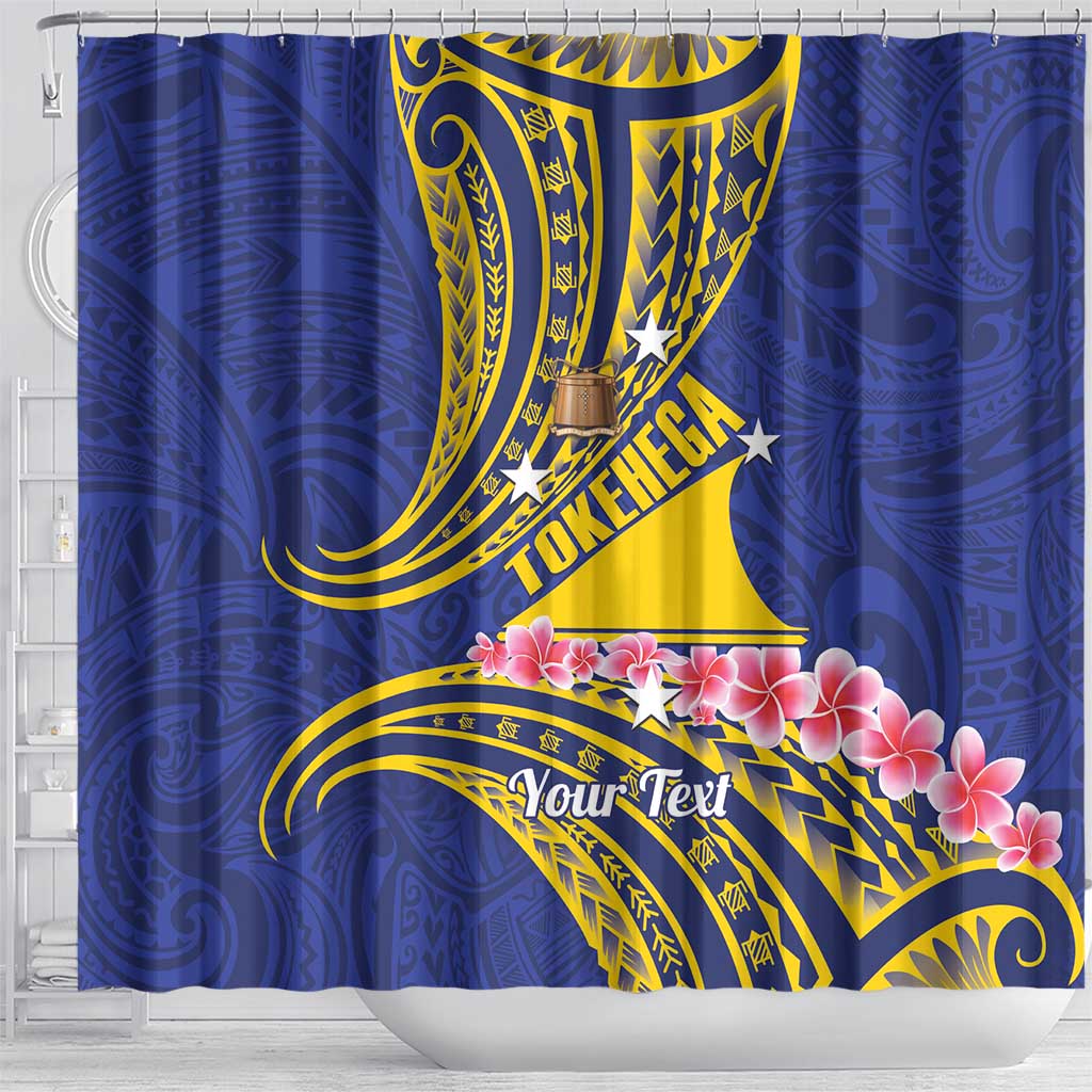 Personalised Tokelau Tokehega Day Shower Curtain Tokelauan Tatau Flag Color LT14 - Polynesian Pride