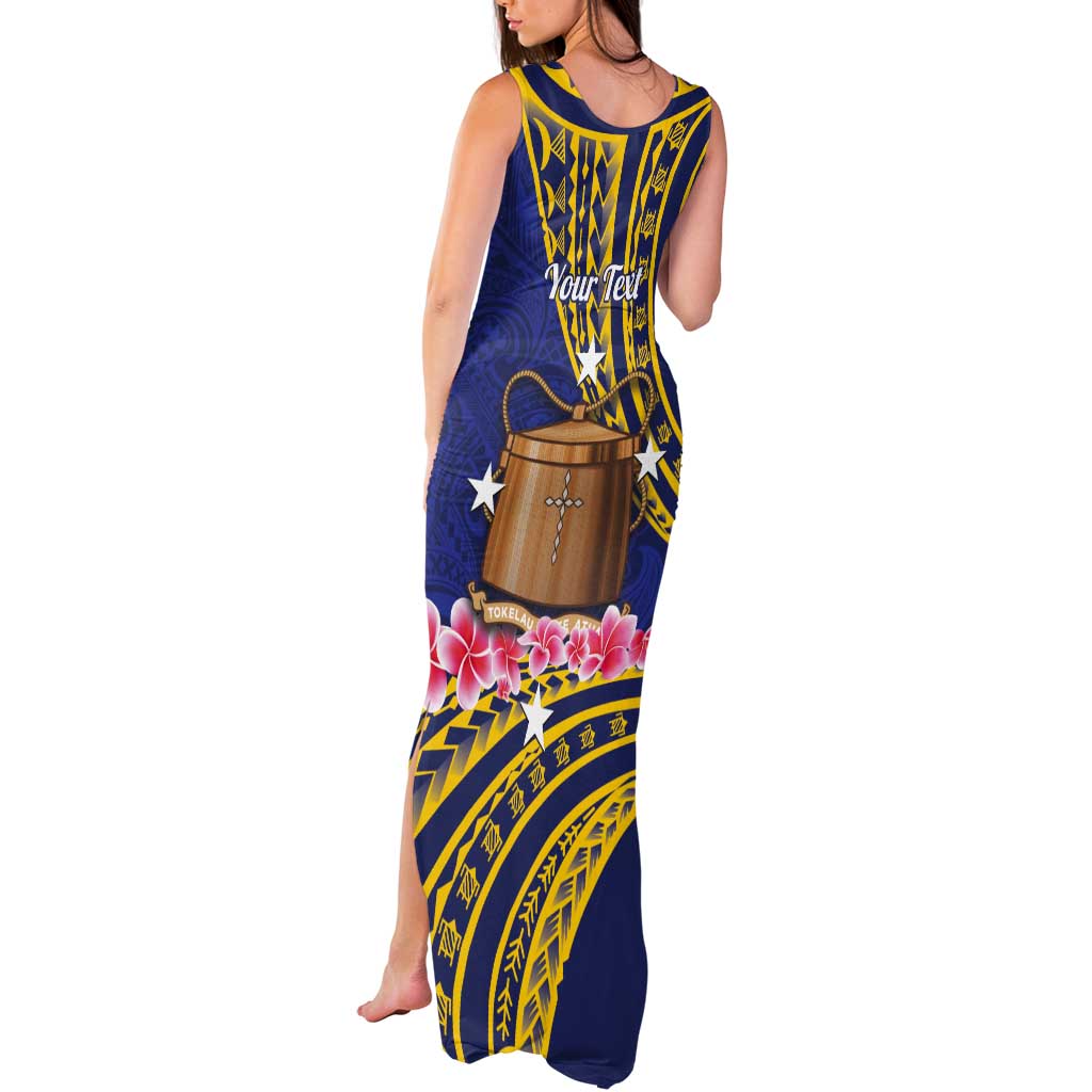 Personalised Tokelau Tokehega Day Tank Maxi Dress Tokelauan Tatau Flag Color LT14 - Polynesian Pride