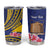 Personalised Tokelau Tokehega Day Tumbler Cup Tokelauan Tatau Flag Color - Polynesian Pride