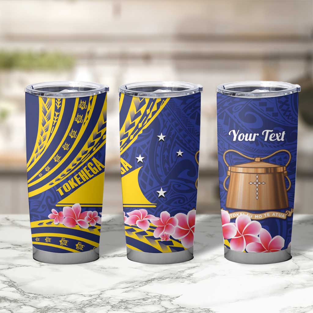 Personalised Tokelau Tokehega Day Tumbler Cup Tokelauan Tatau Flag Color LT14 - Polynesian Pride