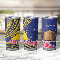 Personalised Tokelau Tokehega Day Tumbler Cup Tokelauan Tatau Flag Color LT14 - Polynesian Pride