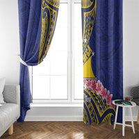 Personalised Tokelau Tokehega Day Window Curtain Tokelauan Tatau Flag Color LT14 - Polynesian Pride