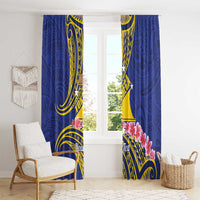 Personalised Tokelau Tokehega Day Window Curtain Tokelauan Tatau Flag Color LT14 - Polynesian Pride