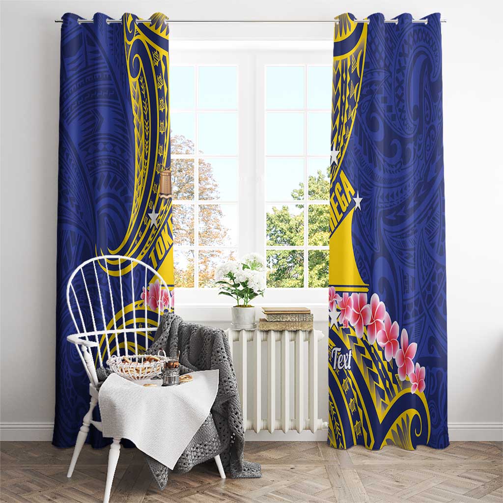 Personalised Tokelau Tokehega Day Window Curtain Tokelauan Tatau Flag Color LT14 - Polynesian Pride