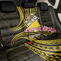 Personalised Tokelau Tokehega Day Back Car Seat Cover Tokelauan Tatau Black Color LT14 - Polynesian Pride