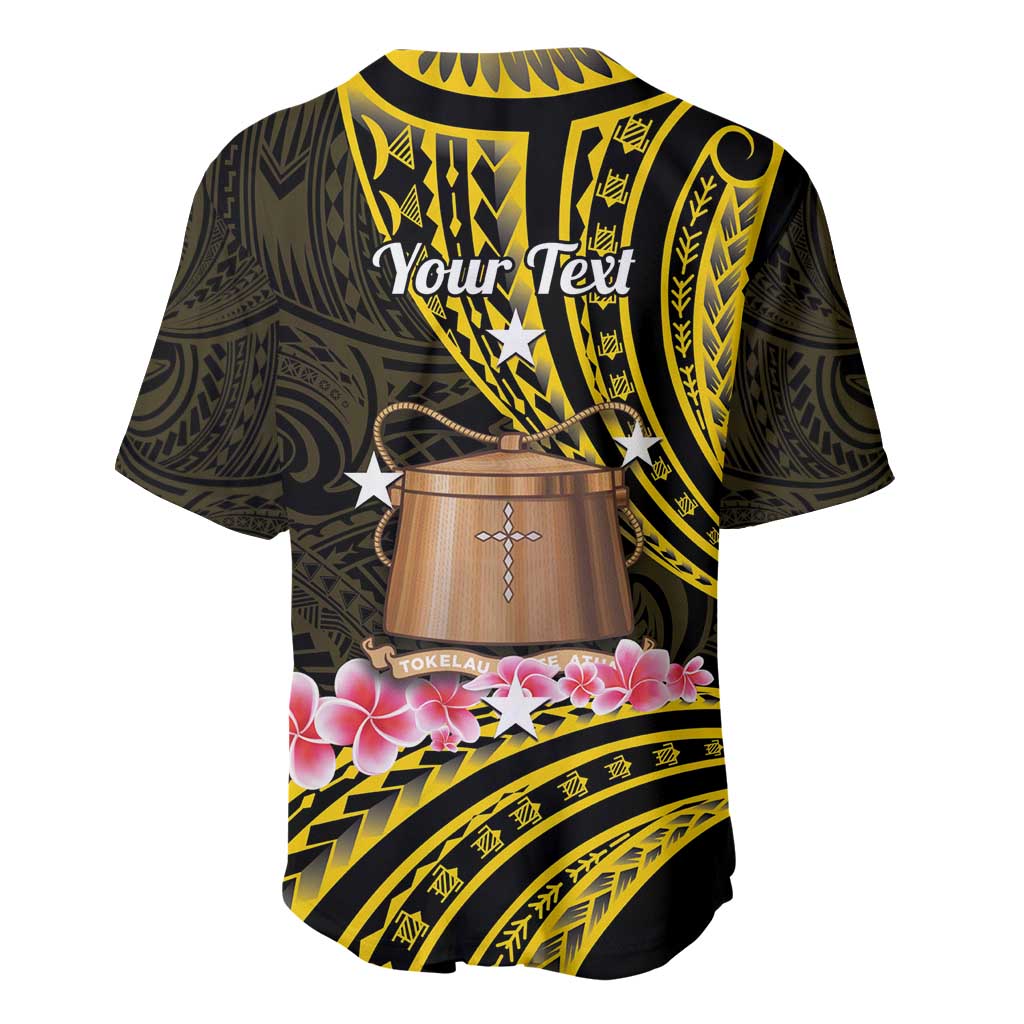 Personalised Tokelau Tokehega Day Baseball Jersey Tokelauan Tatau Black Color LT14 - Polynesian Pride