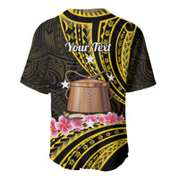 Personalised Tokelau Tokehega Day Baseball Jersey Tokelauan Tatau Black Color LT14 - Polynesian Pride