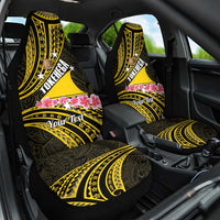 Personalised Tokelau Tokehega Day Car Seat Cover Tokelauan Tatau Black Color LT14 One Size Black - Polynesian Pride