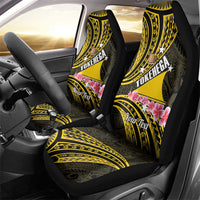 Personalised Tokelau Tokehega Day Car Seat Cover Tokelauan Tatau Black Color LT14 - Polynesian Pride