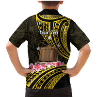Personalised Tokelau Tokehega Day Family Matching Mermaid Dress and Hawaiian Shirt Tokelauan Tatau Black Color LT14 - Polynesian Pride