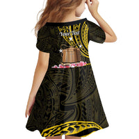 Personalised Tokelau Tokehega Day Family Matching Summer Maxi Dress and Hawaiian Shirt Tokelauan Tatau Black Color LT14 - Polynesian Pride