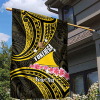 Personalised Tokelau Tokehega Day Garden Flag Tokelauan Tatau Black Color LT14 - Polynesian Pride