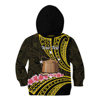 Personalised Tokelau Tokehega Day Kid Hoodie Tokelauan Tatau Black Color LT14 - Polynesian Pride