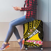 Personalised Tokelau Tokehega Day Luggage Cover Tokelauan Tatau Black Color LT14 - Polynesian Pride