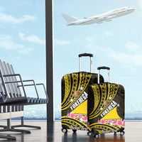 Personalised Tokelau Tokehega Day Luggage Cover Tokelauan Tatau Black Color LT14 - Polynesian Pride