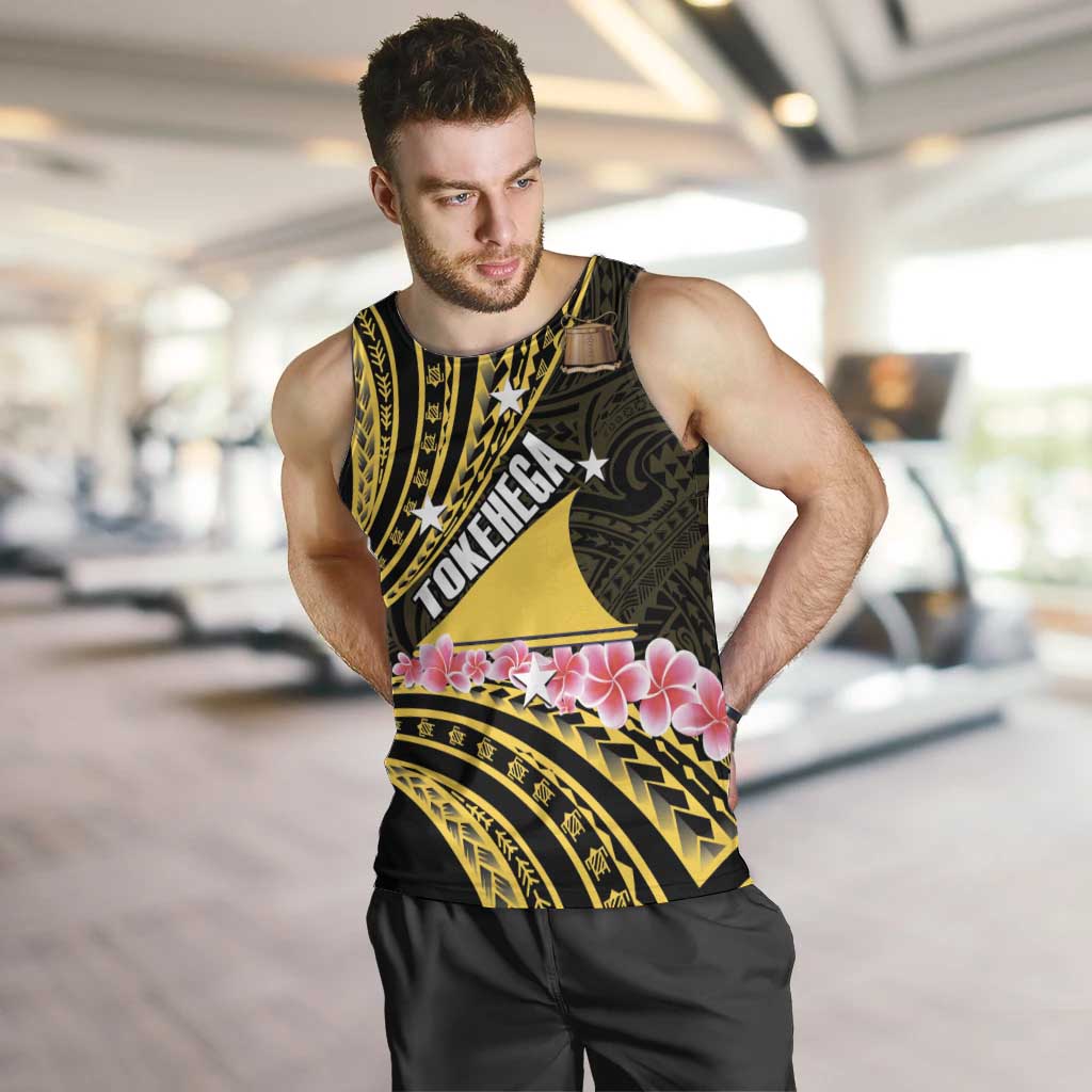 Personalised Tokelau Tokehega Day Men Tank Top Tokelauan Tatau Black Color LT14 Black - Polynesian Pride