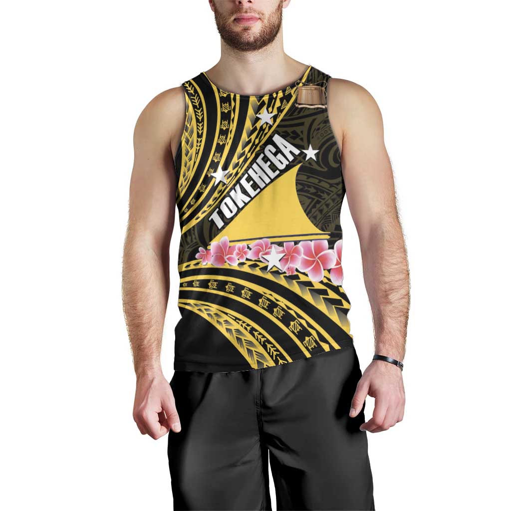 Personalised Tokelau Tokehega Day Men Tank Top Tokelauan Tatau Black Color LT14 - Polynesian Pride