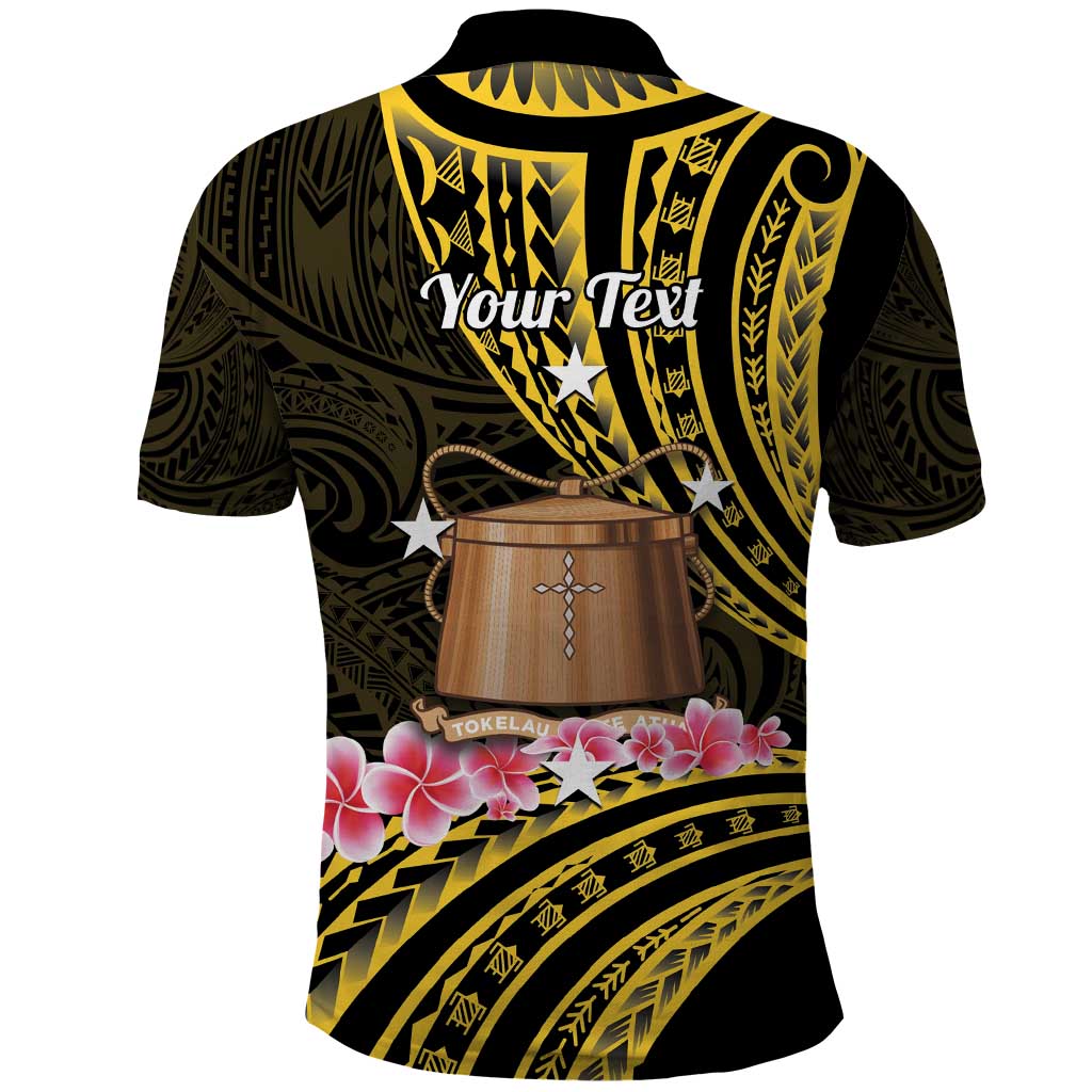 Personalised Tokelau Tokehega Day Polo Shirt Tokelauan Tatau Black Color LT14 - Polynesian Pride