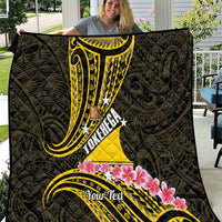Personalised Tokelau Tokehega Day Quilt Tokelauan Tatau Black Color LT14 Black - Polynesian Pride
