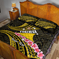 Personalised Tokelau Tokehega Day Quilt Bed Set Tokelauan Tatau Black Color LT14 - Polynesian Pride
