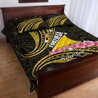 Personalised Tokelau Tokehega Day Quilt Bed Set Tokelauan Tatau Black Color LT14 - Polynesian Pride