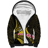 Personalised Tokelau Tokehega Day Sherpa Hoodie Tokelauan Tatau Black Color LT14 Unisex Black - Polynesian Pride