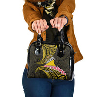 Personalised Tokelau Tokehega Day Shoulder Handbag Tokelauan Tatau Black Color LT14 One Size Black - Polynesian Pride