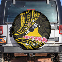 Personalised Tokelau Tokehega Day Spare Tire Cover Tokelauan Tatau Black Color LT14 Black - Polynesian Pride