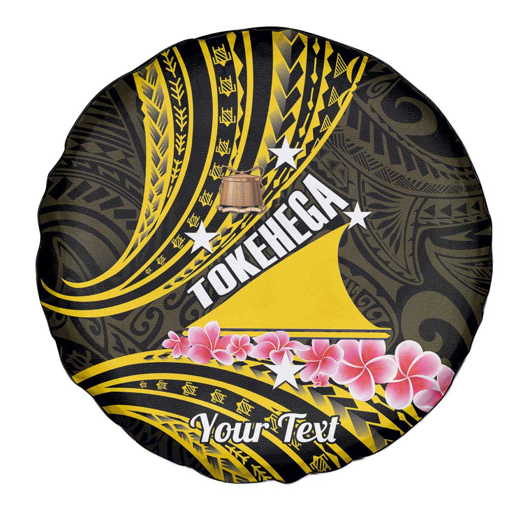 Personalised Tokelau Tokehega Day Spare Tire Cover Tokelauan Tatau Black Color LT14 - Polynesian Pride